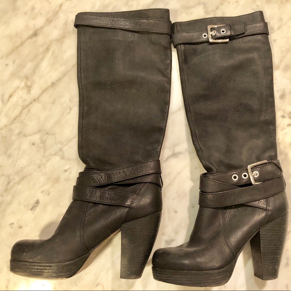 Real Leather Heeled Boots (Miss Sixty)